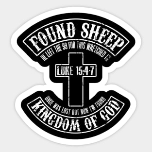 Found Sheep - Kingdom of God - He Left the 99 - One Color Sticker